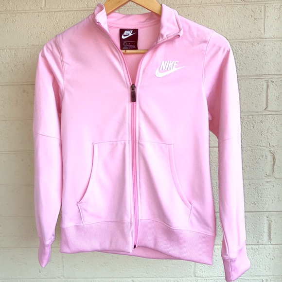 GIRLS PINK NIKE JACKET - Picture 1 of 8
